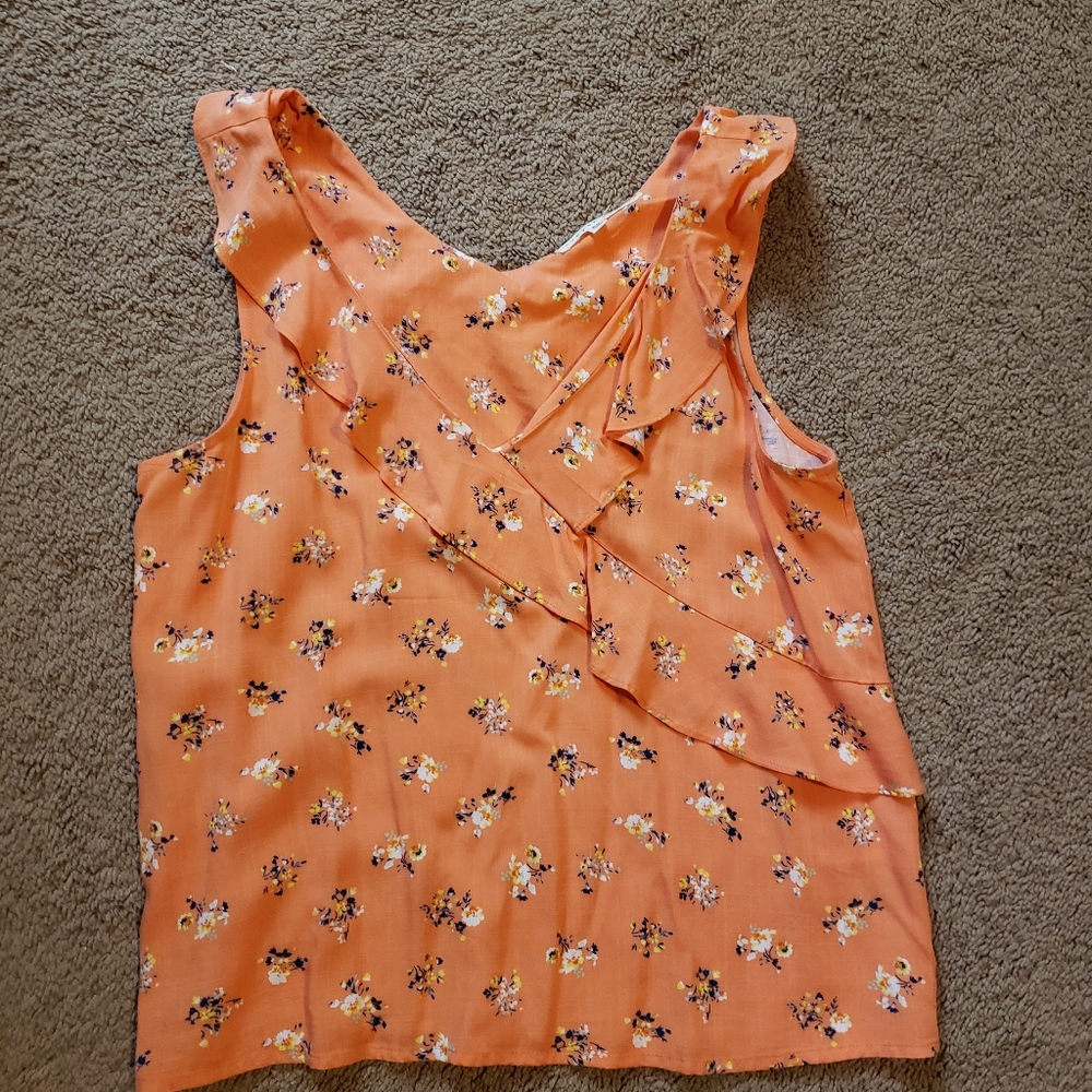 Copper Key xs floral tank